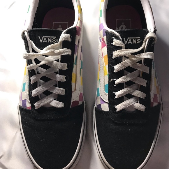 Muti color lace up old school vans - Picture 2 of 7